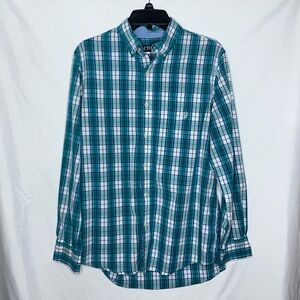 Like New Chaps Stretch Button-Up